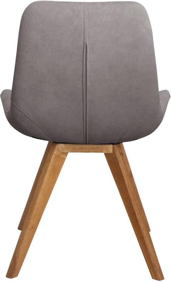 Home affaire Kuipstoel Bratislava Frame massief eiken geolied easy care-stof (set 2 stuks) - Foto 4