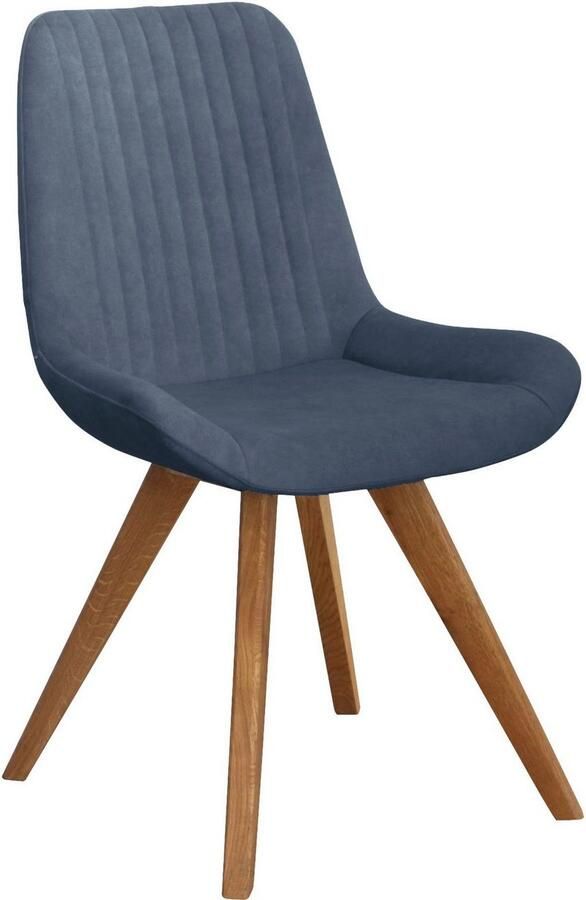 Home affaire Kuipstoel Bratislava Frame massief eiken geolied easy care-stof (set 2 stuks) - Foto 2