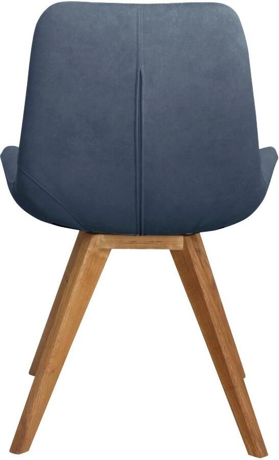 Home affaire Kuipstoel Bratislava Frame massief eiken geolied easy care-stof (set 2 stuks) - Foto 4