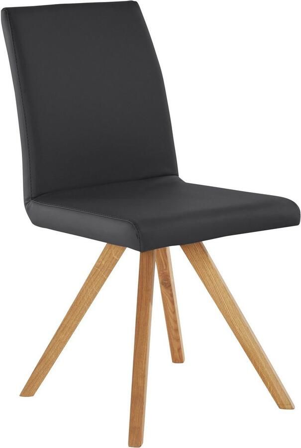 Home affaire Kuipstoel Rio Bekleding van imitatieleer of structuurstof en het frame is geolied eiken (2 stuks) - Foto 6