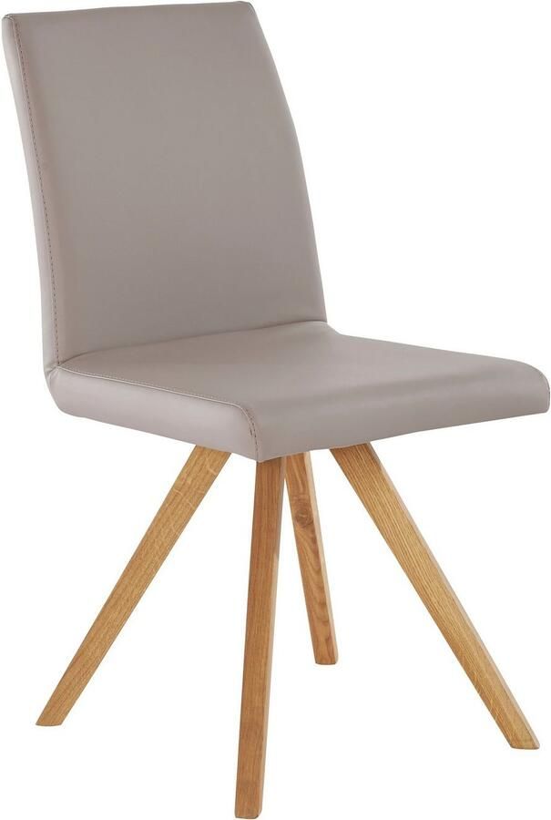 Home affaire Kuipstoel Rio Bekleding van imitatieleer of structuurstof en het frame is geolied eiken (2 stuks) - Foto 6