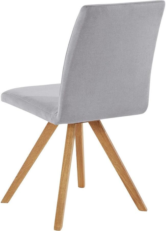 Home affaire Kuipstoel Rio Bekleding van imitatieleer of structuurstof en het frame is geolied eiken (2 stuks) - Foto 3