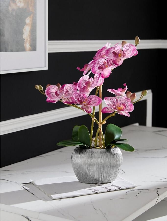 Home affaire Kunstplant Orchidee Kunstorchidee in een pot (1 stuk) - Foto 6