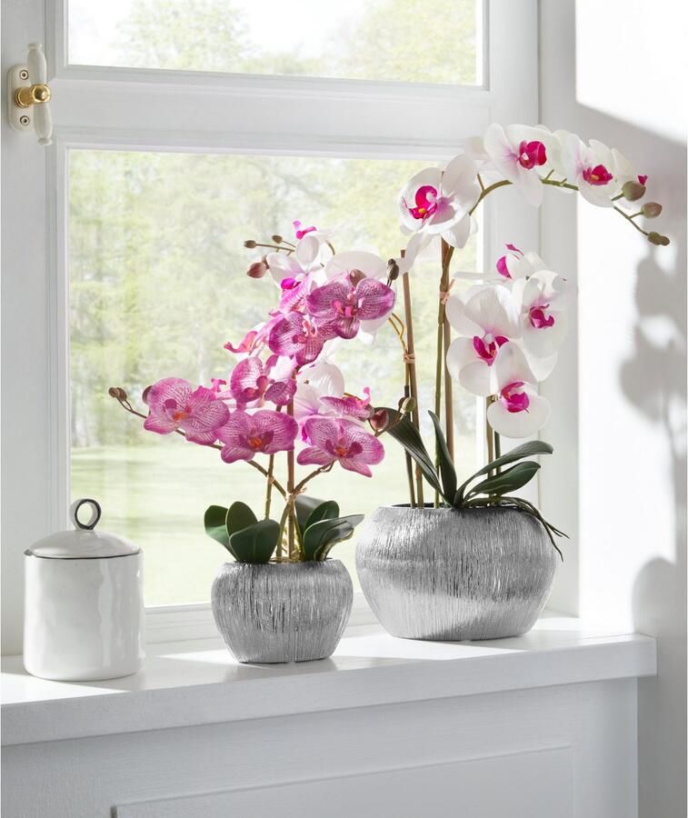 Home affaire Kunstplant Orchidee Kunstorchidee in een pot (1 stuk) - Foto 3