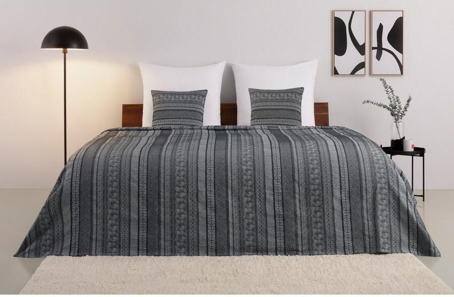 Home affaire Kussenovertrek Toscana kussenhoes passend bij de sprei toscana in maat 50x50 cm (2 stuks) - Foto 3