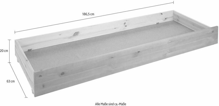 Home affaire Lade "AIRA" passend bij het daybed gemaakt van massief hout (grenen) - Foto 7