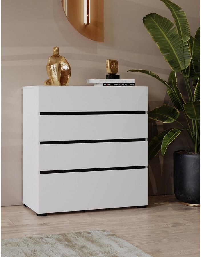 Home affaire Ladekast Cross moderne greeploze commode 80x40x85cm (Bxdxh) - Foto 2