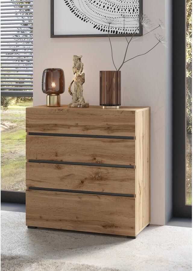 Home affaire Ladekast Cross moderne greeploze commode 80x40x85cm (Bxdxh) - Foto 2