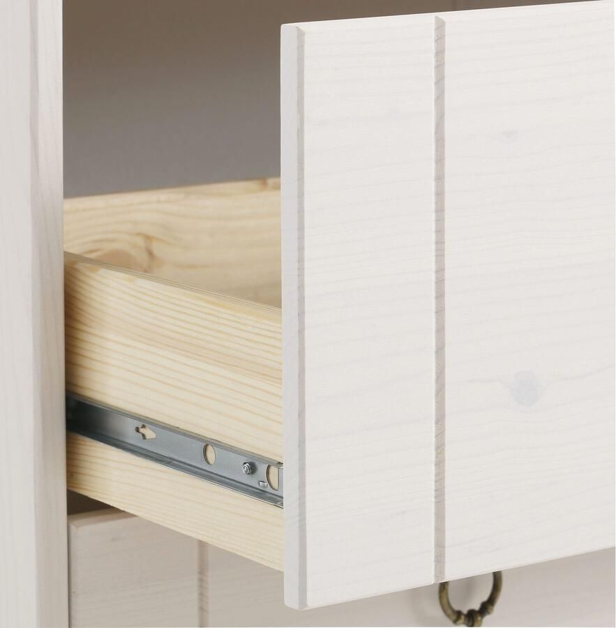 Home affaire Ladekast Indra gemaakt van massief grenen met 3 laden breedte: 100 cm - Foto 2