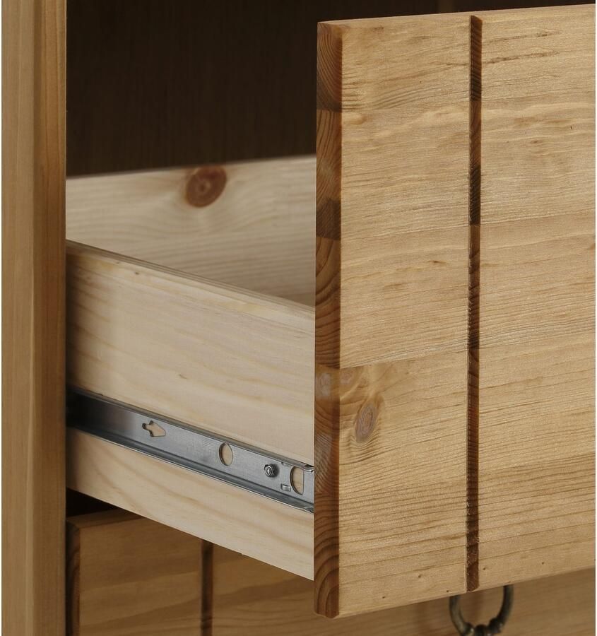 Home affaire Ladekast Indra gemaakt van massief grenen met 3 laden breedte: 100 cm - Foto 3