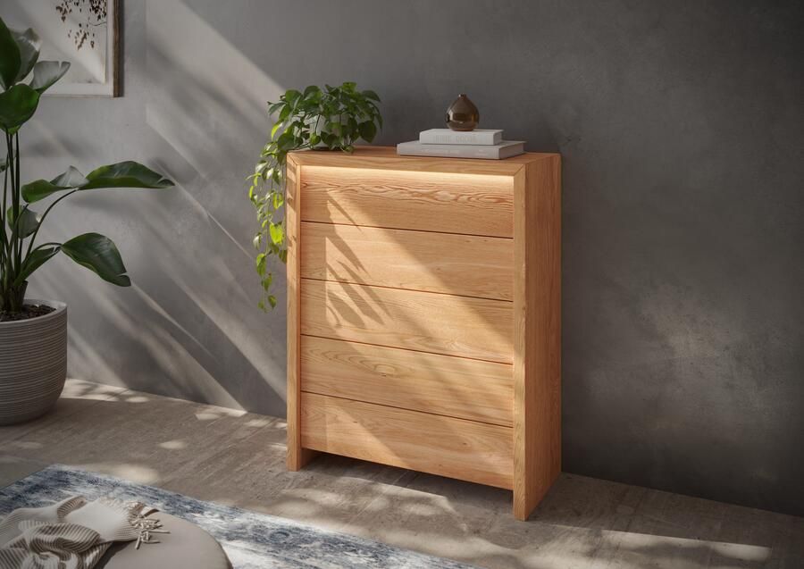 Home affaire Ladekast Léopoldine Commode van kernbeuken incl. LED-verlichting - Foto 2