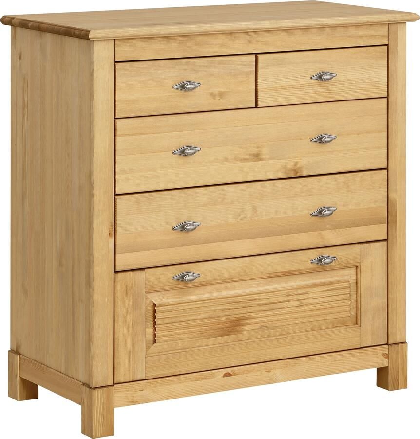 Home affaire Ladekast Rauna van massief grenen met 5 laden breedte 96 cm - Foto 3