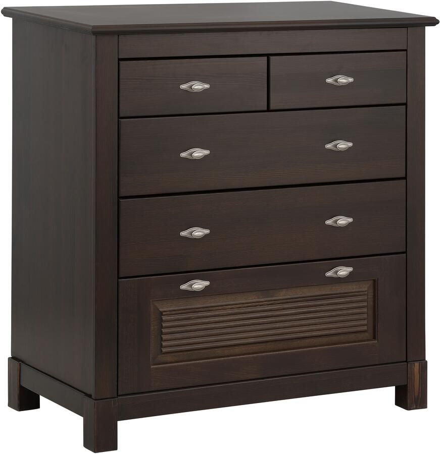 Home affaire Ladekast Rauna van massief grenen met 5 laden breedte 96 cm - Foto 3