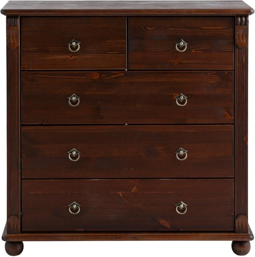 Home affaire Ladekast TESSIN gemaakt van massief fsc-gecertificeerd grenen met 5 lades - Foto 2