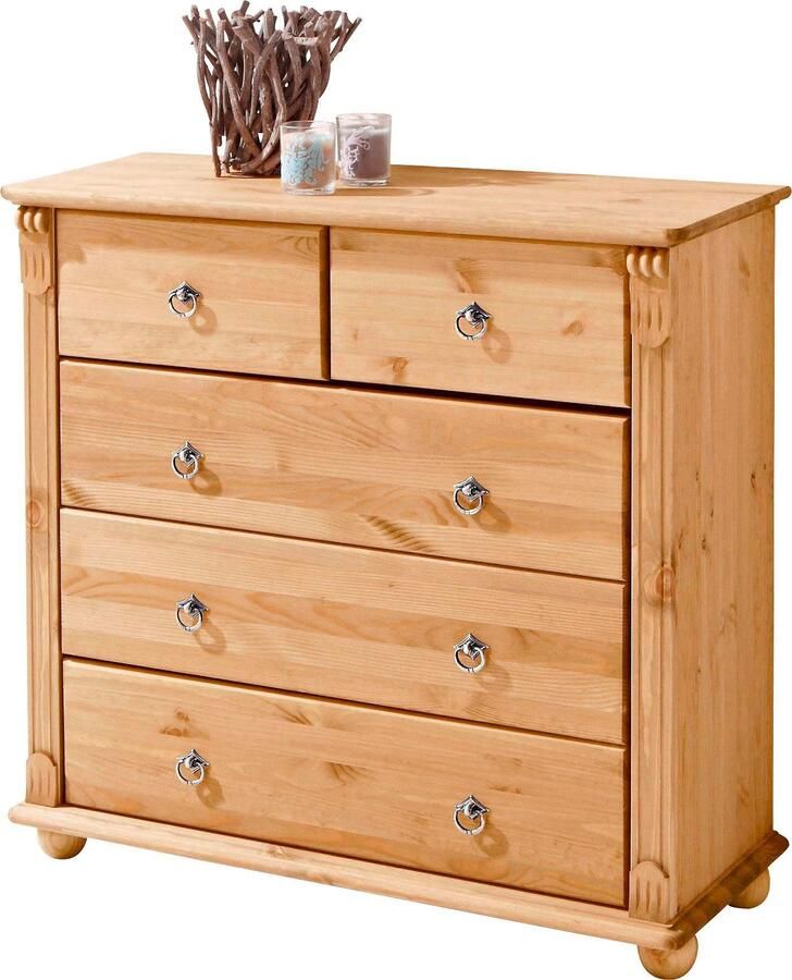 Home affaire Ladekast TESSIN gemaakt van massief fsc-gecertificeerd grenen met 5 lades - Foto 7