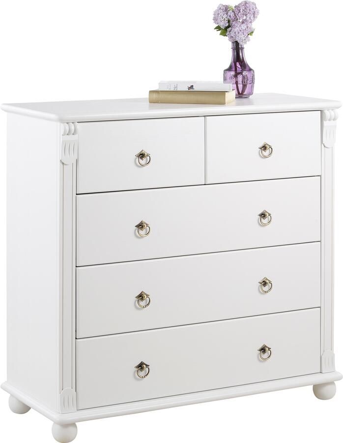 Home affaire Ladekast TESSIN gemaakt van massief fsc-gecertificeerd grenen met 5 lades - Foto 4