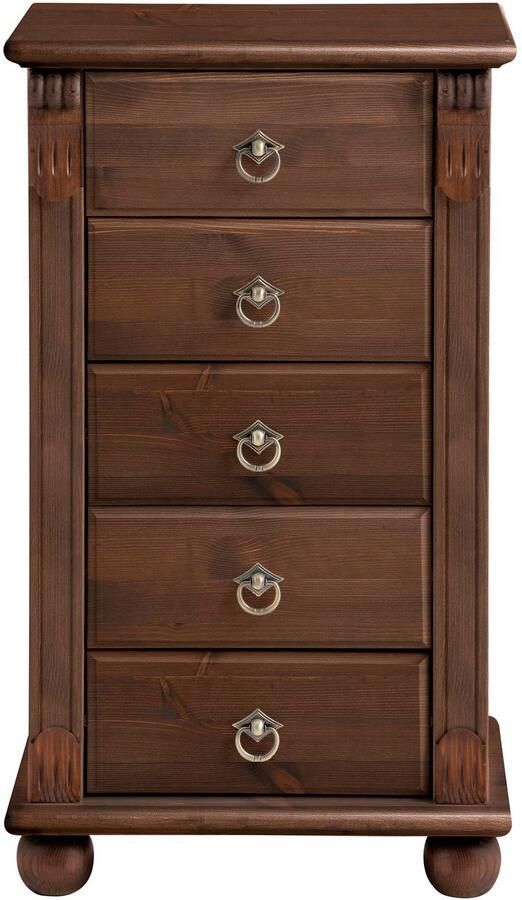 Home affaire Ladekast TESSIN Make-up commode met spiegel van massief dennenhout FSC -gecertificeerd - Foto 8