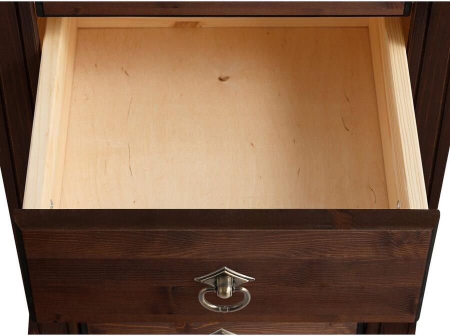 Home affaire Ladekast TESSIN Make-up commode met spiegel van massief dennenhout FSC -gecertificeerd - Foto 3