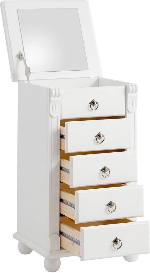 Home affaire Ladekast TESSIN Make-up commode met spiegel van massief dennenhout FSC -gecertificeerd - Foto 9