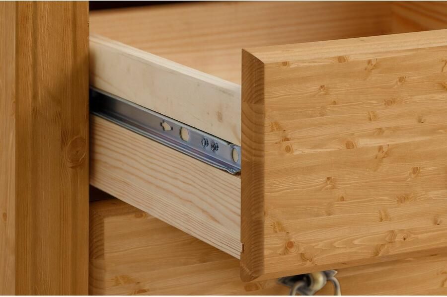 Home affaire Ladekast TESSIN Make-up commode met spiegel van massief dennenhout FSC -gecertificeerd - Foto 5