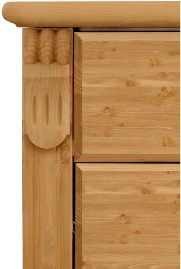 Home affaire Ladekast TESSIN Make-up commode met spiegel van massief dennenhout FSC -gecertificeerd - Foto 4