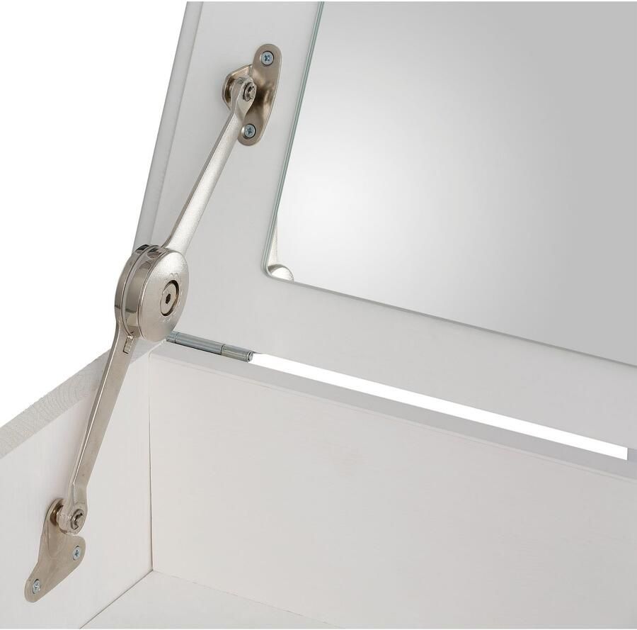 Home affaire Ladekast TESSIN Make-up commode met spiegel van massief dennenhout FSC -gecertificeerd