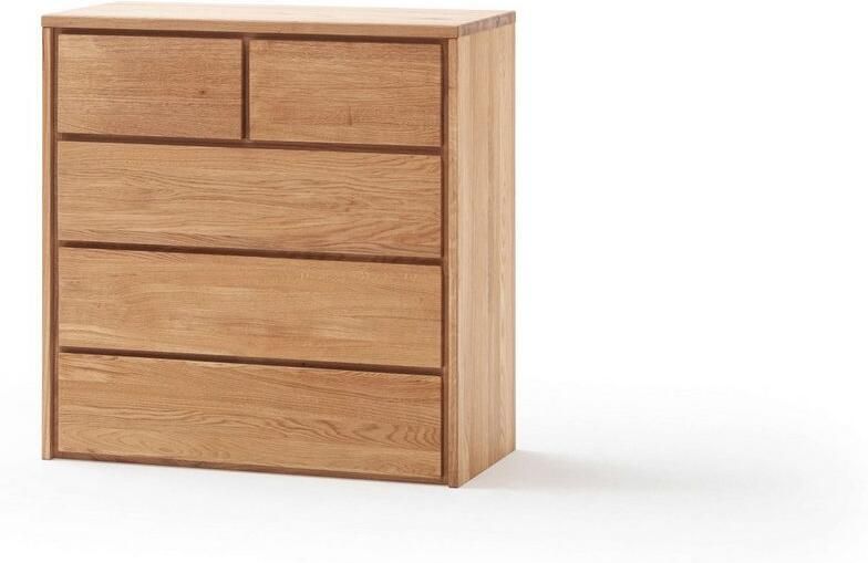 Home affaire Ladekast Zetra ladekast 2 + 3 lades met soft-close functie Kant-en-klaar gemonteerd massief eiken breedte 88 cm - Foto 4