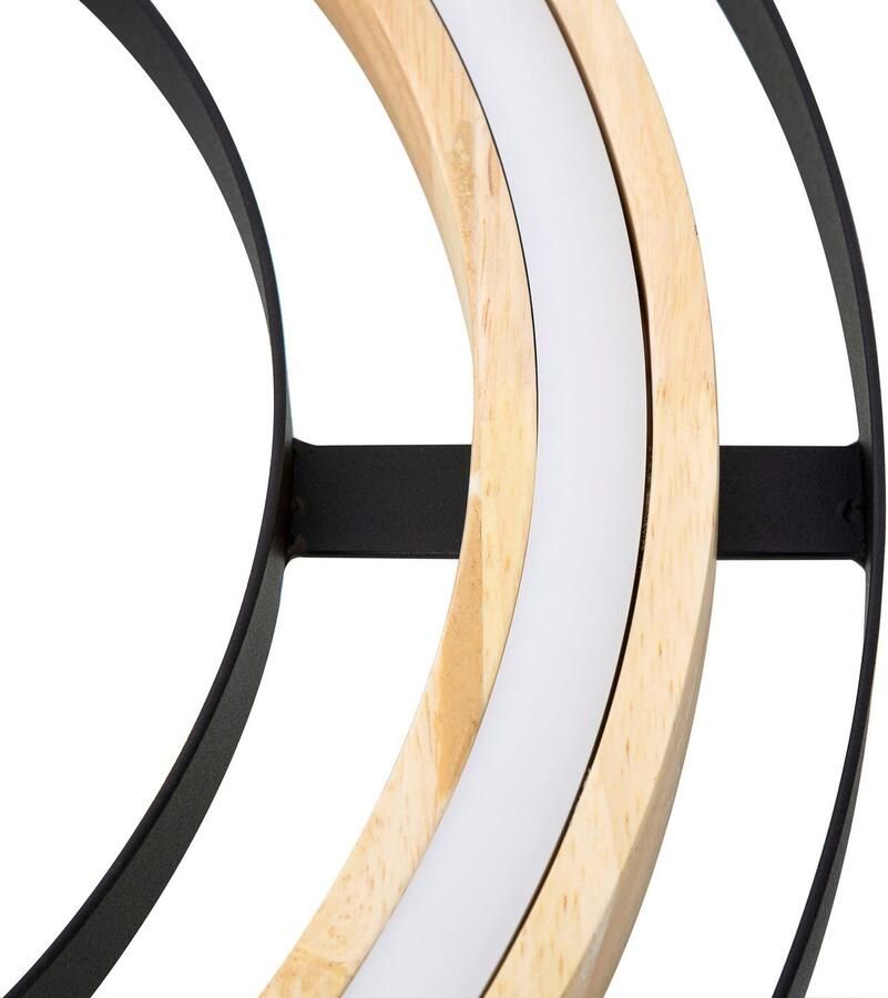 Home affaire Led-plafondlamp Percht Dimbaar via wandschakelaar 3-niveaus schakelbaar (1 stuk)