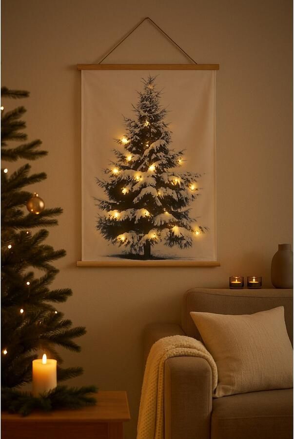 Home affaire Led-wanddecoratie Wandkleed kerstversiering (1 stuk) - Foto 2