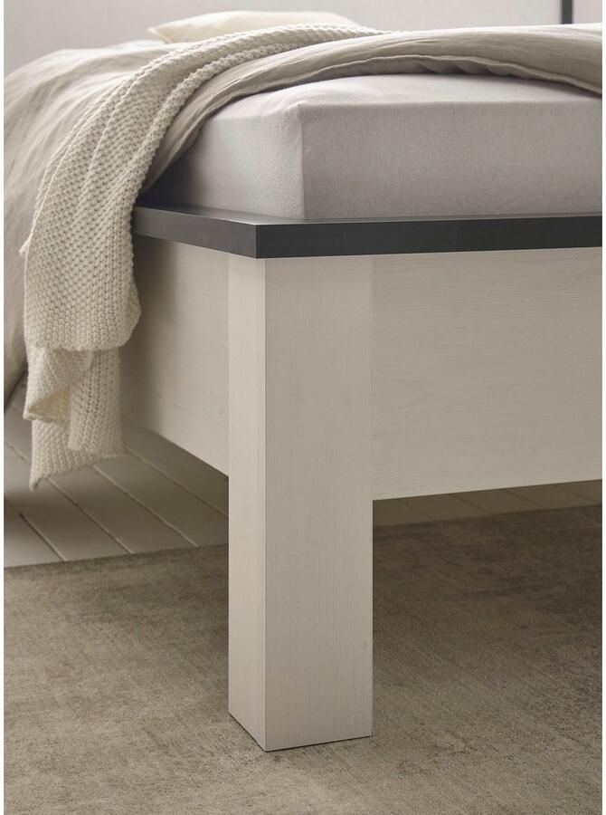 Home affaire Ledikant Sherwood Ligoppervlak 140 x 200 cm wandpaneel met elk 2 legplanken (3-delig) - Foto 5