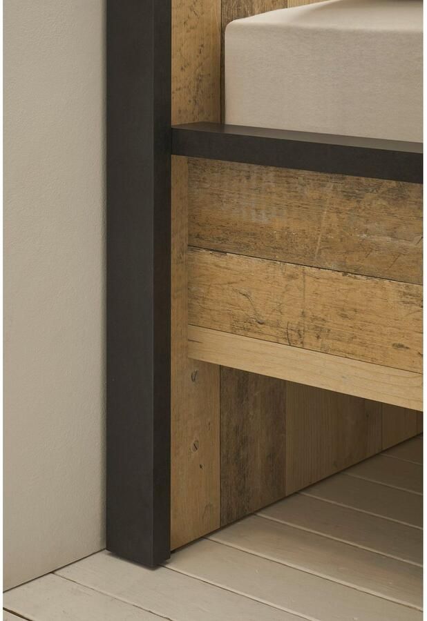 Home affaire Ledikant Sherwood Ligoppervlak 90 x 200 cm nachtkastje met 1 lade (2-delig) - Foto 8