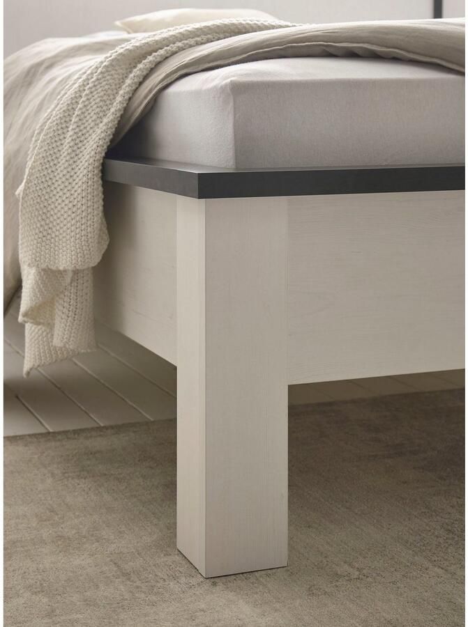 Home affaire Ledikant Sherwood Ligoppervlak bed 180 x 200 cm 2 nachtkastjes met elk 1 lade (3-delig) - Foto 3