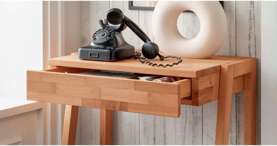 Home affaire Lessenaar Dura van massief wildeikenhout of beuken hoogte 111 cm