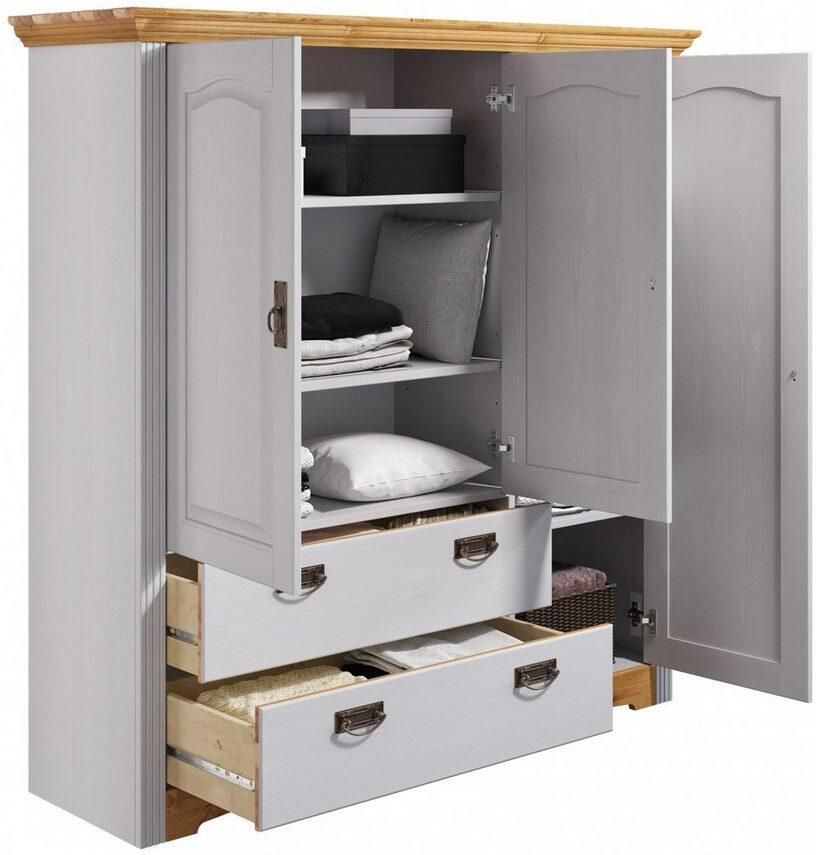 Home affaire Linnenkast Konrad van massief grenen met veel bergruimte - Foto 3