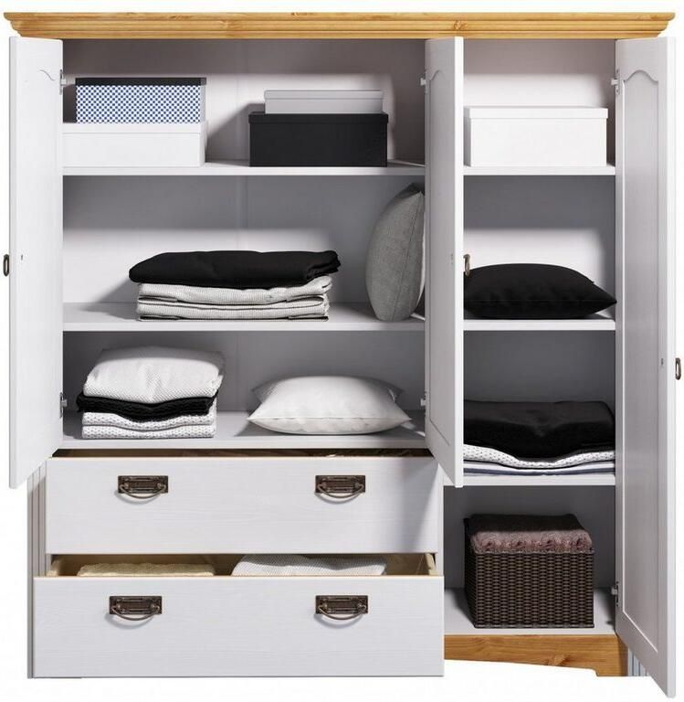 Home affaire Linnenkast Konrad van massief grenen met veel bergruimte - Foto 6