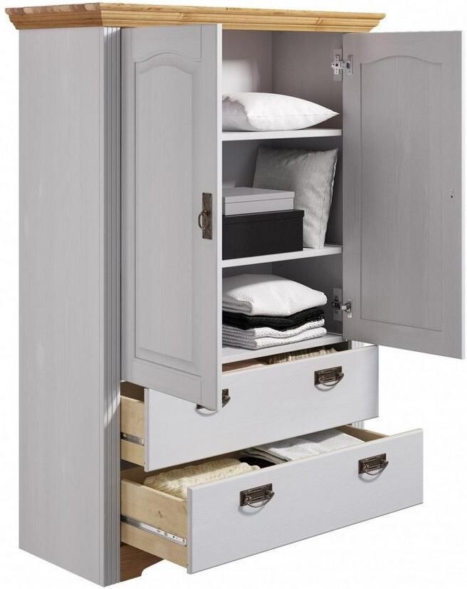 Home affaire Linnenkast Konrad van massief grenen met veel bergruimte - Foto 3