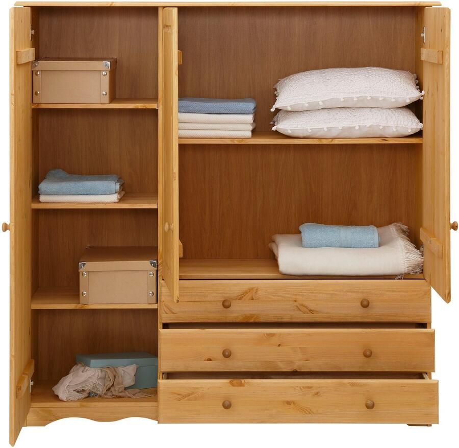 Home affaire Linnenkast Minik van mooi massief grenenhout in verschillende kleurvarianten - Foto 3