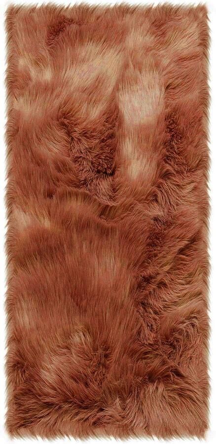 Home affaire Loper Valeria hoogpolig tapijt knuffelig Imitatiebont loper vloerkleden woonkamer slaapkamer eetkamer - Foto 5