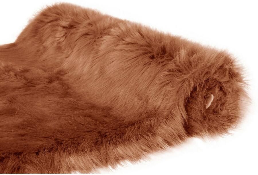 Home affaire Loper Valeria hoogpolig tapijt knuffelig Imitatiebont loper vloerkleden woonkamer slaapkamer eetkamer - Foto 3