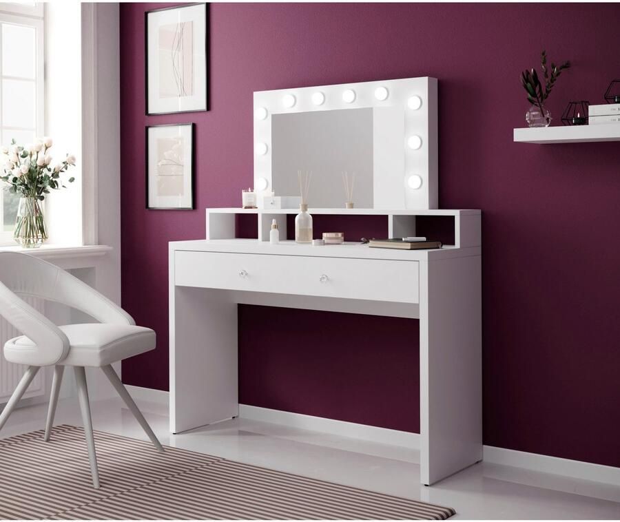 Home affaire Make-uptafel Aria Kaptafel Hollywood Theater 120x136x40cm - Foto 3