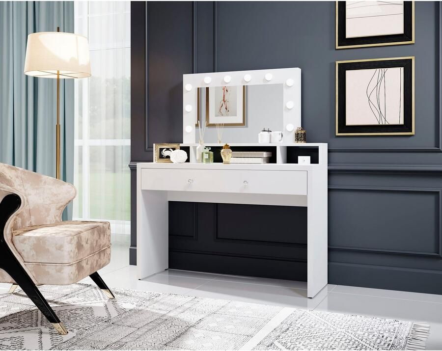 Home affaire Make-uptafel Aria Kaptafel Hollywood Theater 120x136x40cm - Foto 5