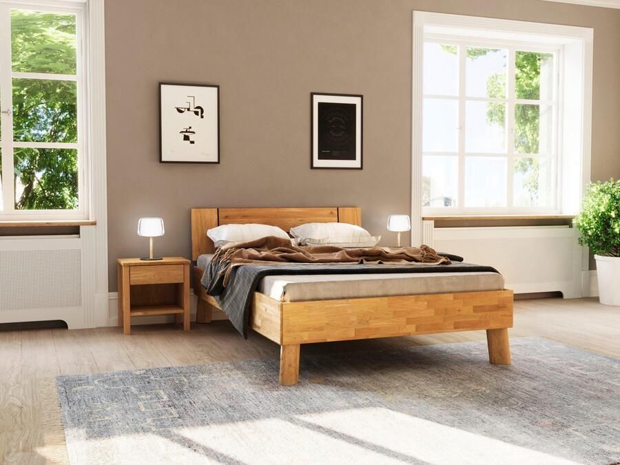 Home affaire Massief houten ledikant Chavot II keuze uit kernbeuken of wilde eik verkrijgbaar - Foto 3