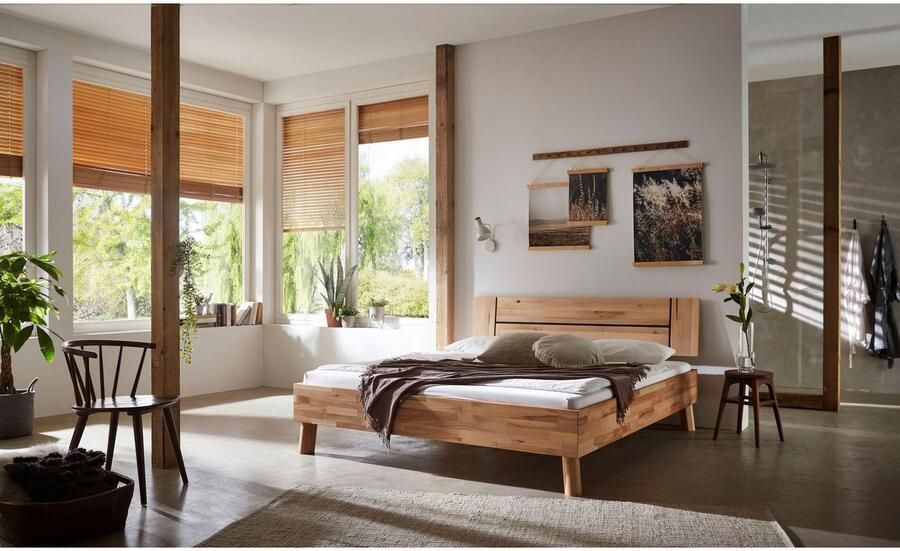 Home affaire Massief houten ledikant Chavot II keuze uit kernbeuken of wilde eik verkrijgbaar - Foto 3