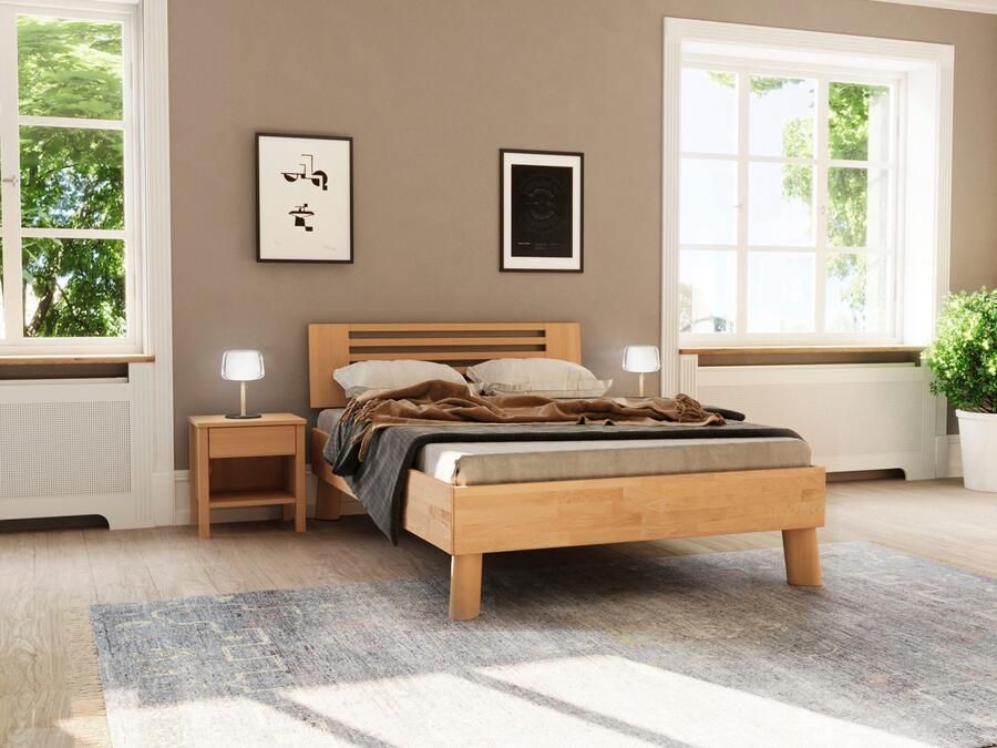 Home affaire Massief houten ledikant Chavot III keuze uit kernbeuken of wilde eik verkrijgbaar - Foto 3