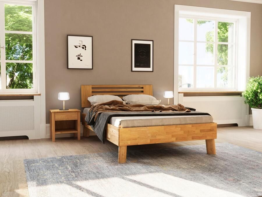 Home affaire Massief houten ledikant Chavot III keuze uit kernbeuken of wilde eik verkrijgbaar - Foto 3