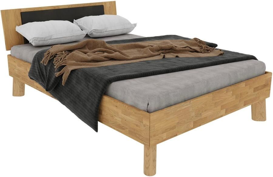 Home affaire Massief houten ledikant Chavot IV inclusief gepolsterde hoofdeinde keuze uit kernbeuken of wilde eik verkrijgbaar - Foto 3