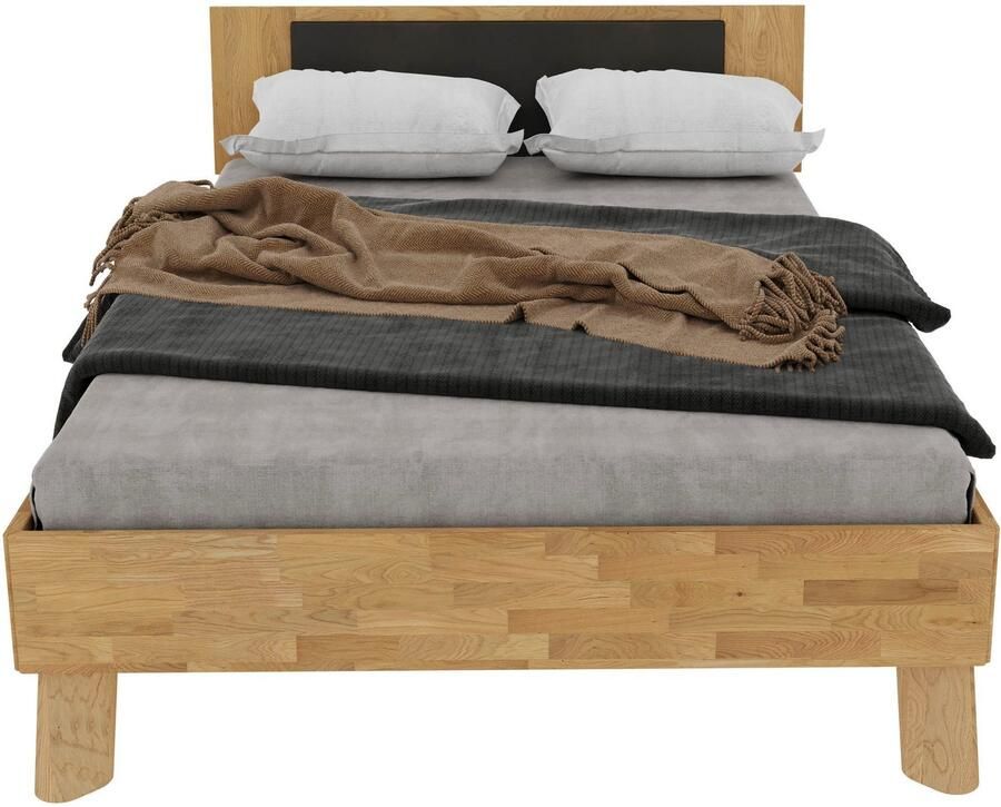 Home affaire Massief houten ledikant Chavot IV inclusief gepolsterde hoofdeinde keuze uit kernbeuken of wilde eik verkrijgbaar - Foto 2