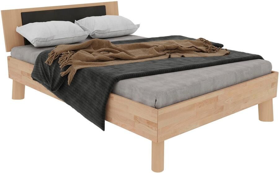 Home affaire Massief houten ledikant Chavot IV inclusief gepolsterde hoofdeinde keuze uit kernbeuken of wilde eik verkrijgbaar - Foto 3