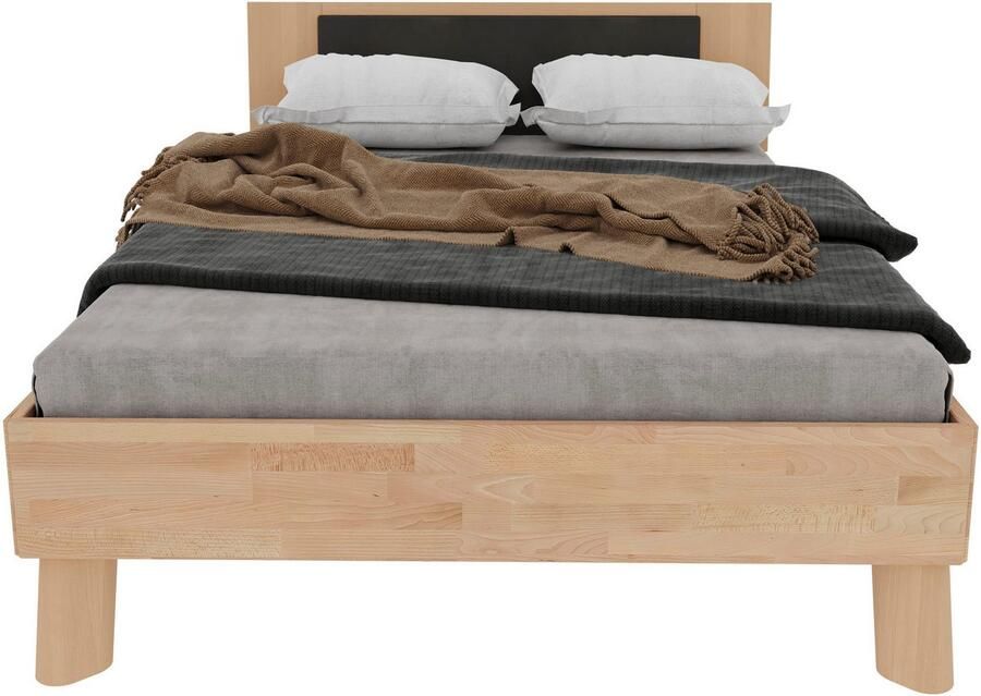 Home affaire Massief houten ledikant Chavot IV inclusief gepolsterde hoofdeinde keuze uit kernbeuken of wilde eik verkrijgbaar - Foto 2