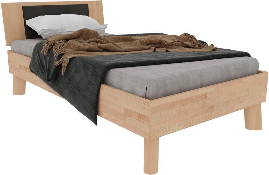 Home affaire Massief houten ledikant Chavot IV inclusief gepolsterde hoofdeinde keuze uit kernbeuken of wilde eik verkrijgbaar - Foto 4